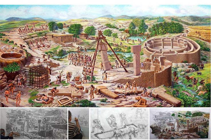 405a2c00bb50938b2a94bbbca35860f9-historical-illustrations-historical-architecture Il misterioso memoriale di Gobekli Tepe