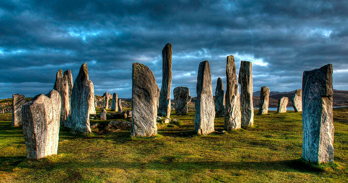 Un esempio di cromlech nel nord della Gran Bretagna